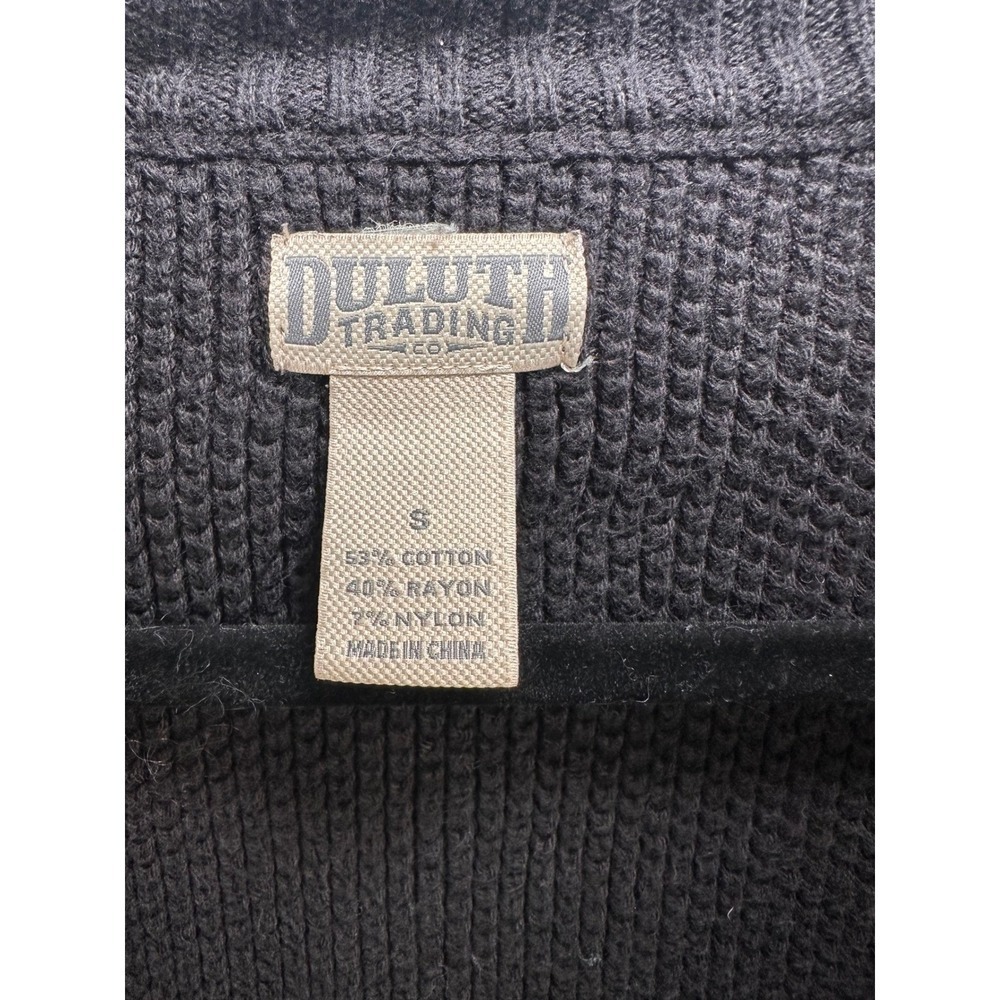 Duluth Trading Co Shawl Collar Knit Cardigan Sweater Women's Size S Cotton Blend - Picture 2 of 4